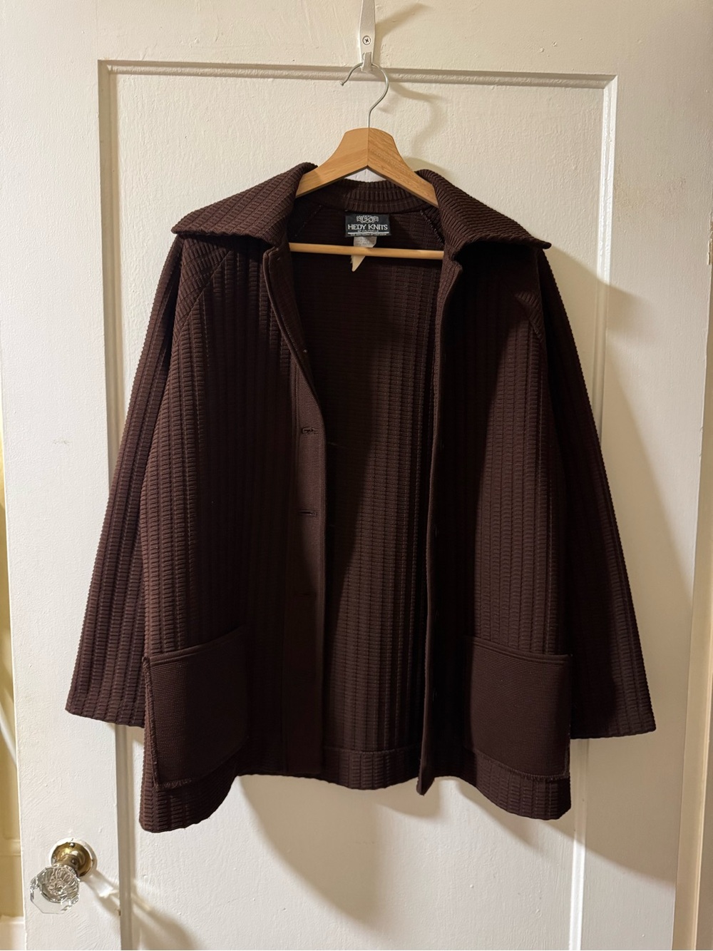 Women's Brown Quilted Jacket Coat